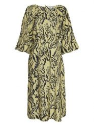 MOSS COPENHAGEN Sukienka "Theresia Taila" w kolorze zielonym rozmiar: L/XL. Zielone sukienki Moss Copenhagen, l, bez wzorów, z tkaniny, bez kołnierzyka, bez ramiączek, midi. Za 145.26 zł.