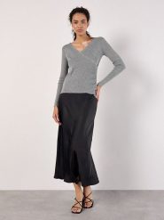 Apricot Sweter w kolorze szarym rozmiar: S. Szare swetry Apricot, s, bez wzorów, ze splotem, bez ramiączek. Za 83.62 zł.