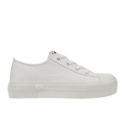 Buty Lee Cooper damskie sportowe LCW-25-02-3325LA biale białe. Białe buty treningowe bez wzorów, z gumy, bez zapięcia. Za 192.88 zł.