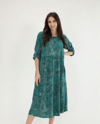Midi sukienka w paisley. Sukienki Unisono, l, bez wzorów, z wiskozy, bez kołnierzyka, bez ramiączek, midi. Za 239.00 zł.