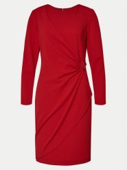 DKNY Sukienka koktajlowa DD4H1242 Czerwony Slim Fit. Czerwone sukienki DKNY, bez wzorów, z syntetyku, wizytowe, bez kołnierzyka, bez ramiączek. Za 399.99 zł.