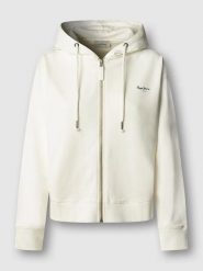 Pepe Jeans Bluza "Marsu" w kolorze kremowym rozmiar: M. Brązowe bluzy Pepe Jeans, m, bez wzorów, z jeansu, bez ramiączek, bez kaptura. Za 208.99 zł.