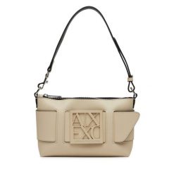 Torebka Armani Exchange. Brązowe torebki klasyczne Armani Exchange, bez wzorów, klasyczne, bez dodatków. Za 509.99 zł.