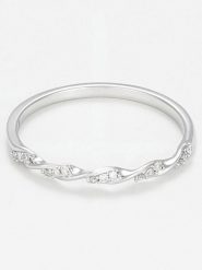 DIAMANTA Złoty pierścionek "Eternelle Torsade" z diamentami rozmiar: 54. Szare pierścionki DIAMANTA, z diamentem, złote. Za 1,283.99 zł.