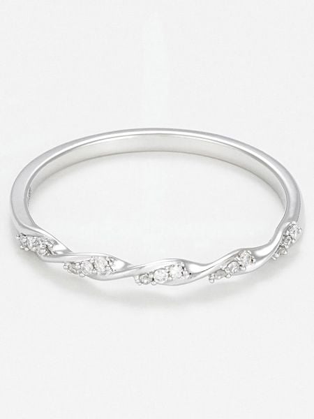 DIAMANTA Złoty pierścionek "Eternelle Torsade" z diamentami rozmiar: 54. Szare pierścionki DIAMANTA, z diamentem, złote. Za 1,283.99 zł.