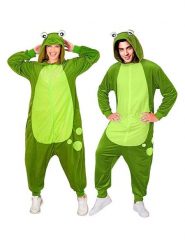 Carnival Party Kombinezon kostiumowy "Frog" w kolorze zielonym rozmiar: S/M. Zielone kombinezony Carnival Party, m, bez wzorów, bez kołnierzyka, bez ramiączek, krótkie. Za 126.99 zł.