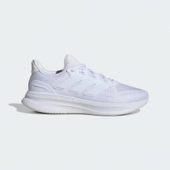 Buty do biegania Ultrarun 5. Białe buty do biegania adidas, bez wzorów, bez zapięcia, do biegania. Za 340.70 zł.