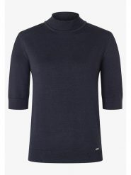 More & More Sweter w kolorze granatowym rozmiar: 42. Niebieskie swetry More & More, s, bez wzorów, z wiskozy, klasyczne, bez ramiączek. Za 201.08 zł.