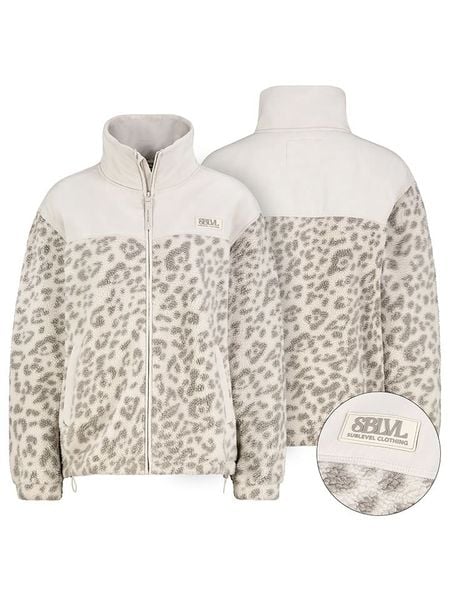 Sublevel Kurtka polarowa w kolorze kremowo-szarym rozmiar: XS. Brązowe kurtki Sublevel, xs, bez wzorów, z polaru, bez kaptura. Za 139.87 zł.