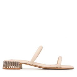 Klapki Aldo. Czerwone klapki Aldo, bez wzorów, bez obcasa, bez zapięcia. Za 379.99 zł.