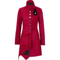 Krótki płaszcz. Czerwone płaszcze bonprix, z aplikacjami, z materiału, eleganckie, bez kaptura. Za 319.99 zł.