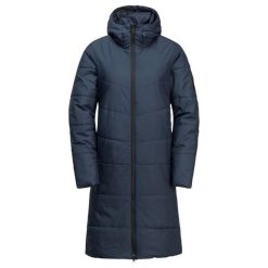 Płaszcz damski Jack Wolfskin Deutzer. Niebieskie płaszcze Jack Wolfskin, na zimę, m, bez wzorów, z materiału, wizytowe, z kapturem. Za 804.90 zł.