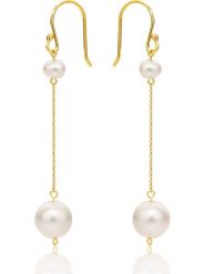 Diamant Exquis Złote kolczyki z perłami rozmiar: onesize. Białe kolczyki Diamant Exquis, z perłą, złote. Za 1,522.99 zł.