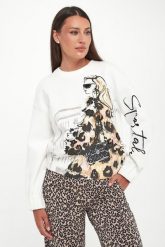 Bluza damska z nadrukiem SPORTALM. Bluzy Sportalm, bez wzorów, bez ramiączek, bez kaptura. Za 1,279.00 zł.