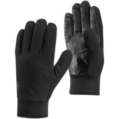 Rękawiczki Black Diamond MIDWEIGHT SOFTSELL GLOVES. Czarne rękawiczki Black Diamond, bez wzorów, sportowe. Za 129.99 zł.
