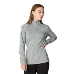 Damski sweter z zamkiem błyskawicznym 1/4 Protest Prtsenna. Zielone swetry Protest, na jesień, uniwersalny, bez wzorów, z materiału, eleganckie, bez ramiączek. Za 317.00 zł.
