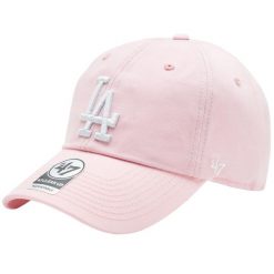 Czapka z daszkiem damska 47 Brand Los Angeles Dodgers Clean Up Cap. Czerwone czapki z daszkiem 47 Brand, bez wzorów, z bawełny, sportowe. Za 242.95 zł.