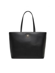 Tommy Hilfiger Torebka AW0AW17528 Czarny. Czarne shopper bag Tommy Hilfiger, bez wzorów, ze skóry, bez dodatków. Za 749.99 zł.