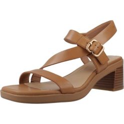 Sandały CLARKS 26186895C Brązowy. Brązowe sandały Clarks, bez wzorów, ze skóry, sportowe, bez obcasa, bez zapięcia. Za 318.99 zł.