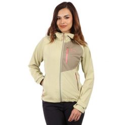 Damska kurtka softshell Kilpi BELTRA-W. Brązowe kurtki przejściowe sportowe Kilpi, l, bez wzorów, z softshellu, bez kaptura, trekkingowe. Za 473.69 zł.