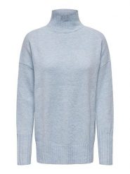 ONLY Sweter "Gabriel" w kolorze błękitnym rozmiar: L. Niebieskie swetry ONLY, l, bez wzorów, bez ramiączek. Za 61.60 zł.