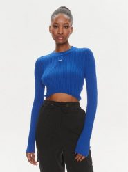 Hugo Sweter Succoire_B 50514280 Niebieski Slim Fit. Niebieskie swetry Hugo, xl, bez wzorów, z syntetyku, bez ramiączek. Za 289.99 zł.