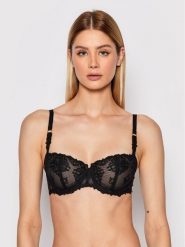 Chantelle Biustonosz balkonetka Champs Elysées C26050 Czarny. Czarne biustonosze Chantelle, bez wzorów, z syntetyku. Za 249.99 zł.