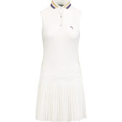 Sukienka CHERVO JUSY. Niebieskie sukienki Chervo, l, bez wzorów, sportowe, bez kołnierzyka, bez ramiączek, mini, sportowe. Za 820.00 zł.