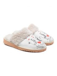 Goby Kapcie w kolorze białym ze wzorem rozmiar: 42. Białe kapcie Goby, bez wzorów, z materiału. Za 130.99 zł.