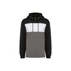 Bluza z kapturem Kariban. Białe bluzy z kapturem KARIBAN, l, bez wzorów, z bawełny, z kapturem. Za 234.50 zł.