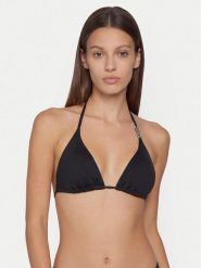 Guess Góra od bikini E6GJ30 MC040 Czarny. Czarne bikini Guess, z aplikacjami, z syntetyku. Za 282.99 zł.