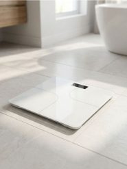 Waga łazienkowa - biały. Białe wagi łazienkowe Sinsay. Za 25.99 zł.