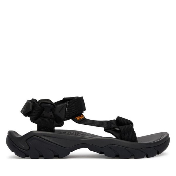 Sandały Teva. Czarne sandały Teva, bez wzorów, bez obcasa, na płaskiej podeszwie, bez zapięcia. Za 519.99 zł.