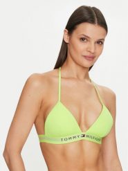 Tommy Hilfiger Góra od bikini UW0UW04109 Zielony. Zielone bikini Tommy Hilfiger, bez wzorów, z syntetyku. Za 219.99 zł.