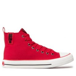 Trampki Big Star Shoes. Czerwone trampki BIG STAR SHOES, bez wzorów, retro, bez zapięcia. Za 79.99 zł.
