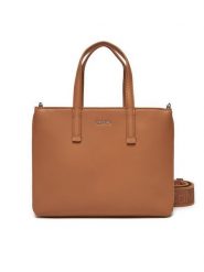 Calvin Klein Torebka K60K612904 Brązowy. Brązowe torebki klasyczne Calvin Klein, bez wzorów, ze skóry, bez dodatków. Za 299.99 zł.