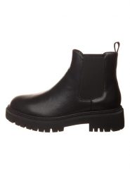 Skechers Skórzane sztyblety "Modern Rugged - The Voyager" w kolorze czarnym rozmiar: 41. Czarne botki Skechers, bez wzorów, sportowe, bez zapięcia. Za 264.15 zł.