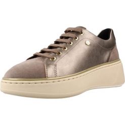 Buty GEOX D SUNNETTY Szary. Szare buty trekkingowe Geox, ze skóry, bez zapięcia. Za 390.99 zł.