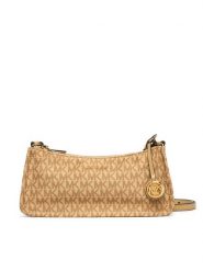 MICHAEL Michael Kors Torebka 32T6G6ZC5C Beżowy. Brązowe listonoszki MICHAEL Michael Kors, bez wzorów, ze skóry, bez dodatków. Za 679.99 zł.