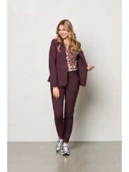 &Co Woman Spodnie "Penny" w kolorze brązowym rozmiar: S. Brązowe spodnie materiałowe &Co Woman, bez wzorów, z materiału, z podwyższonym stanem. Za 239.99 zł.