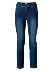 Heine Dżinsy - Slim fit - w kolorze niebieskim rozmiar: 40. Niebieskie jeansy Heine, bez wzorów, klasyczne. Za 127.95 zł.