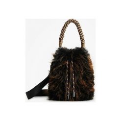 Desigual torebka kolor brązowy. Brązowe shopper bag Desigual, bez wzorów, bez dodatków. W wyprzedaży za 369.99 zł.