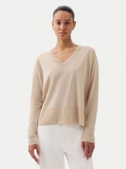 Gap Sweter 854769-02 Beżowy Relaxed Fit. Brązowe swetry GAP, xs, bez wzorów, z syntetyku, bez ramiączek. Za 159.99 zł.