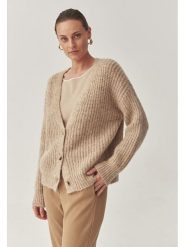 TATUUM Kardigan w kolorze jasnobrązowym rozmiar: XL. Brązowe swetry Tatuum, xl, bez wzorów, z wełny, bez ramiączek. Za 218.05 zł.