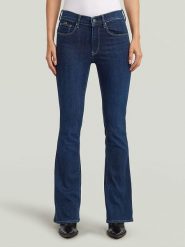 G-Star Dżinsy - Flare fit - w kolorze granatowym rozmiar: W29/L34. Niebieskie jeansy G-Star, l, z aplikacjami, ze skóry, klasyczne. Za 208.99 zł.