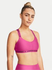 Under Armour Biustonosz sportowy Crossback Low 1361033-686 Różowy Compression Fit. Czerwone biustonosze sportowe Under Armour, bez wzorów, z syntetyku. Za 99.99 zł.
