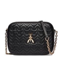 Torebka Patrizia Pepe. Czarne listonoszki Patrizia Pepe, bez wzorów, bez dodatków. Za 539.99 zł.