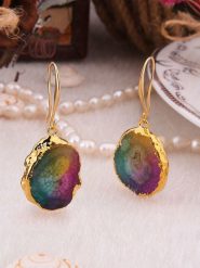 Pierres delicates Pozłacane kolczyki z kwarcem rozmiar: onesize. Żółte kolczyki Pierres delicates, z kwarcem, pozłacane. Za 43.99 zł.