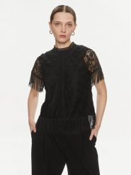 YAS Bluzka 26032322 Czarny Regular Fit. Czarne bluzki YAS, s, bez wzorów, z syntetyku, bez kołnierzyka, bez ramiączek. Za 329.99 zł.