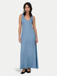 ONLY Sukienka letnia Brighton 15318546 Niebieski Loose Fit. Niebieskie sukienki ONLY, xs, bez wzorów, z wiskozy, bez kołnierzyka, bez ramiączek. Za 119.99 zł.